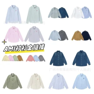 AMI Classic Button-Up Shirts Collection