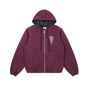 Stussy Modern Hooded Jacket with Zipper Closure