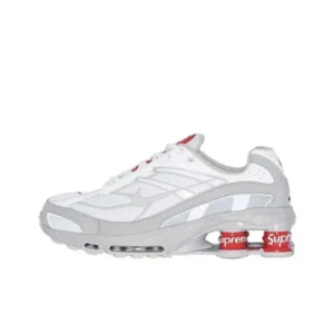 Supreme Nike Shox R4: Iconic White & Grey Sneakers