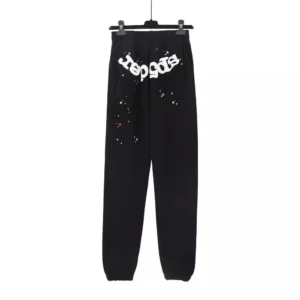 Stylish Black Joggers with Star Print