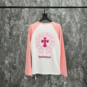 Chrome Hearts Baseball Tee with Cross Design