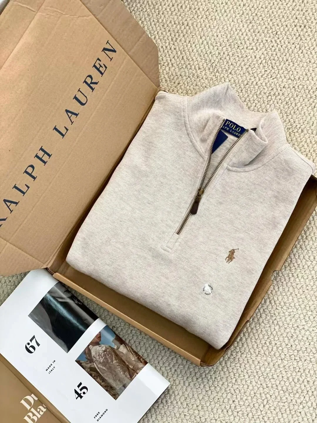 Ralph Lauren Polo Zip-Up Sweater