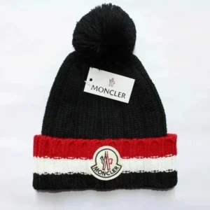 Moncler Winter Warm Knit Hat with Pom