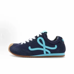 Elegant Blue Sneakers with Stylish Design