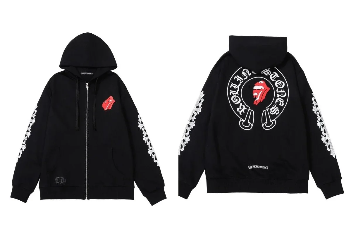 Chromey Rolling Stones Zip-Up Hoodie