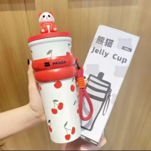 Panda Cherry Jelly Cup 700ml Cute Design