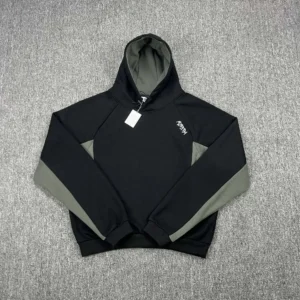 Monter Black Hoodie with Green Accents