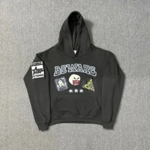 Broken Planet Beware Hoodie - Bold & Edgy
