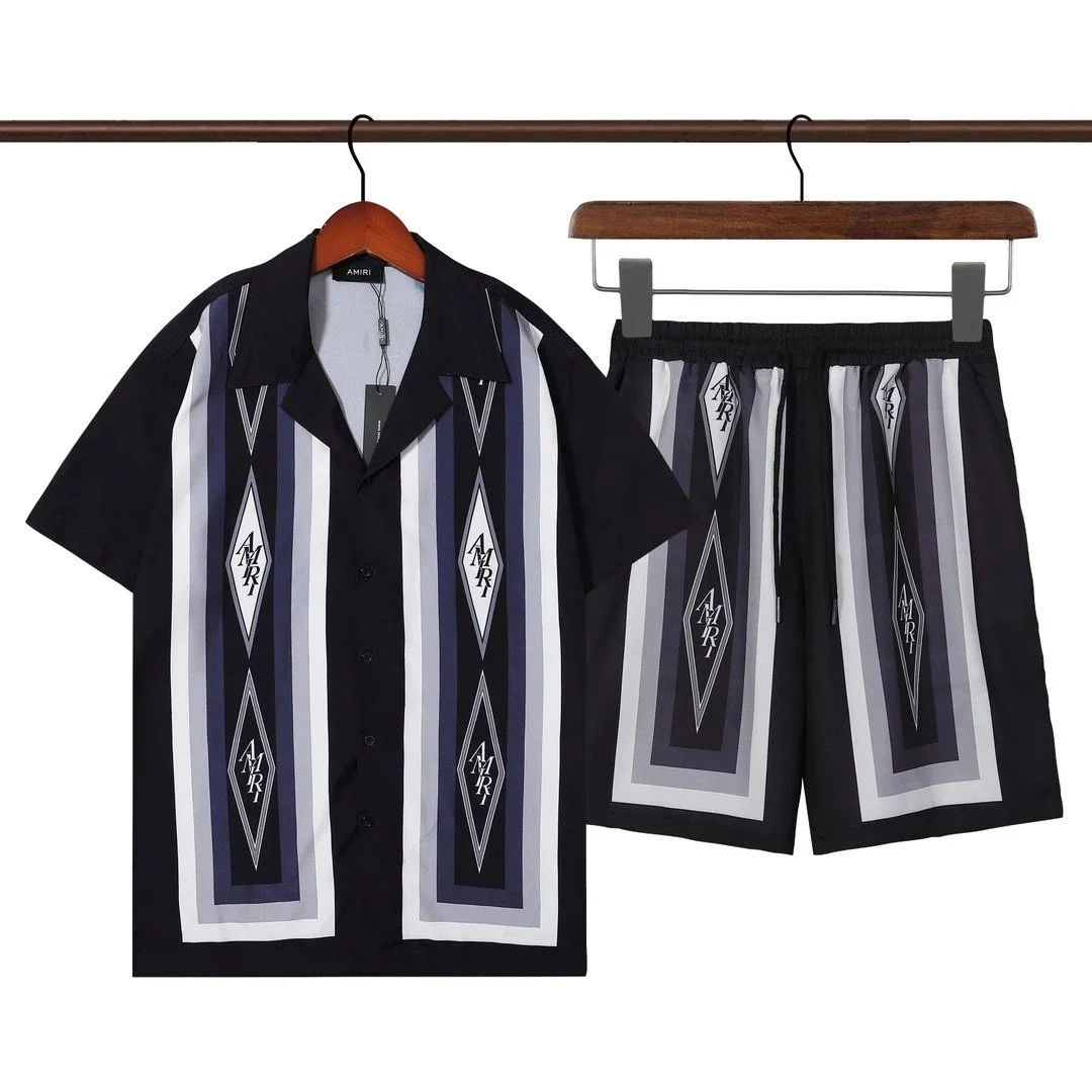 Amiri Classic Striped Shorts Set