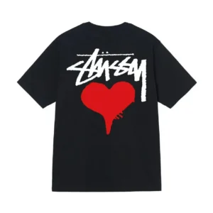 Stussy Heart Tee Classic Black T-Shirt
