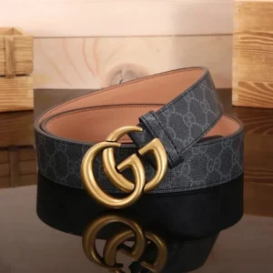 Gucci Marmont Elegant Belt with Gold Buckle
