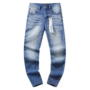 Purple Classic Fit Jeans for Men