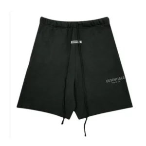 Essentials FOG Drawstring Black Shorts