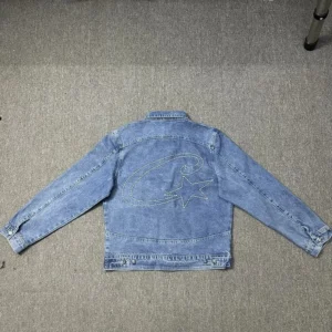 Classic Denim Jacket with Star Design