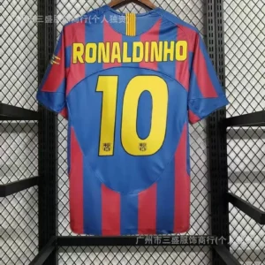 FC Barcelona Ronaldinho 10 Jersey Classic Design