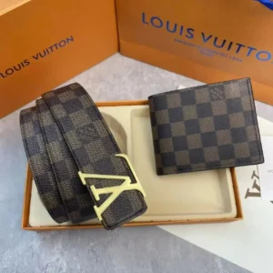 Louis Vuitton Classic Belt and Wallet Set