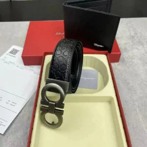Salvatore Ferragamo Gancio Belt Set