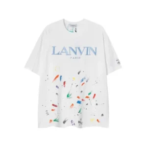 Lanvin Paris Bold Paint Splatter T-Shirt