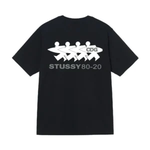 Stussy CDG 80-20 Black Tee