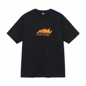 Stussy Flame Tee: Bold & Trendy Graphic T-Shirt