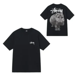Stussy Hippo Graphic Tee, Bold and Casual