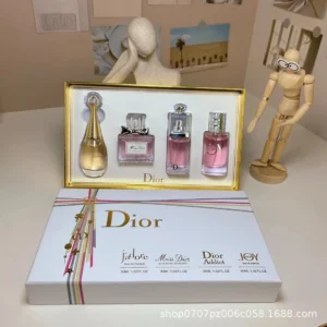 Dior Fragrance Set: Elegant Collection of 4 Perfumes