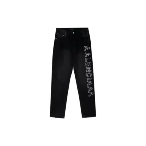 Balenciaga Slim Fit Jeans with Logo Design