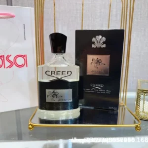 Elegant Creed Aventus Perfume Bottle Display