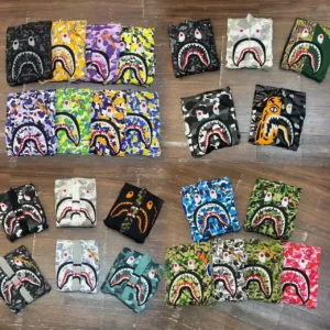 BAPE Shark Camo Windbreaker Jackets