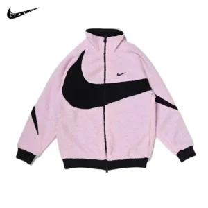 Nike Sportswear Fleece Jacket with Bold Swoosh Design