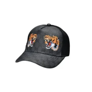 Gucci Tiger Print Baseball Cap, Stylish and Bold