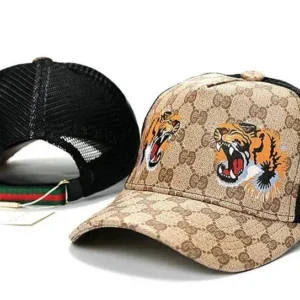 Gucci Tiger Print Baseball Cap, Stylish and Trendy