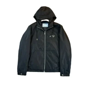 Prada Classic Hooded Windbreaker Jacket
