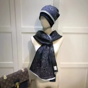 Louis Vuitton Monogram Scarf and Hat Set