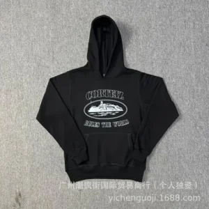 Corneil Bold Hoodie with Ship Print