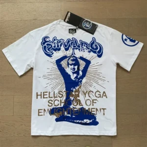 Blaststar Hellstar Yoga T-Shirt, Graphic Design, White