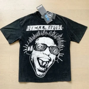 Hellstar Distressed Graphic T-Shirt, Bold Design