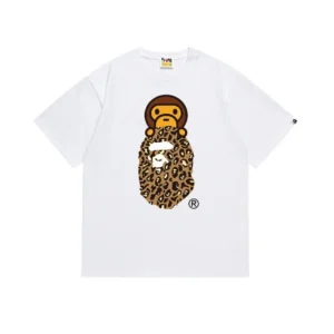 A Bathing Ape Leopard Tee White