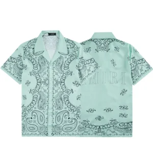 Amiri Paisley Print Short Sleeve Shirt