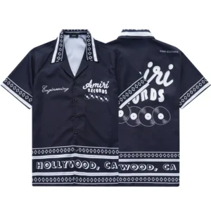 Amiri Records Vintage Short Sleeve Shirt