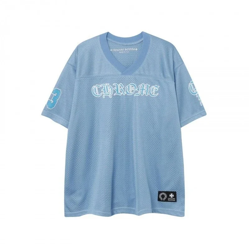 Chrome Hearts Jersey T-Shirt, Mesh Design, Casual Style