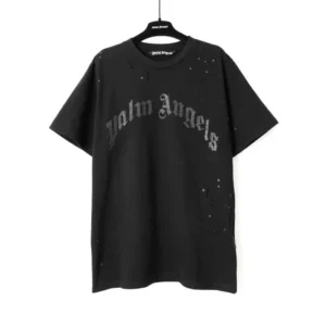 Palm Angels Distressed Logo Tee