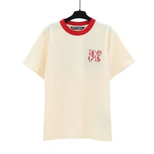 Palm Angels Classic T-Shirt with Red Trim