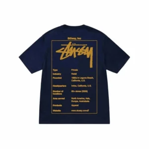 St??ssy Classic Graphic Tee, Navy Blue