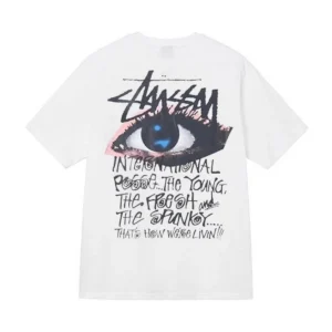 Stussy Eye Print Graphic T-Shirt