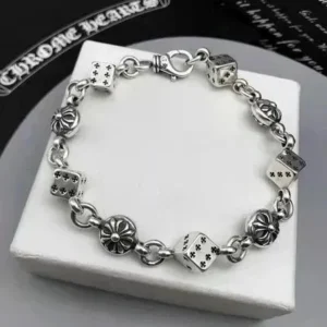 Chrome Hearts Dice Link Bracelet - Elegant & Stylish