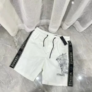 Versace Casual Shorts with Logo Design
