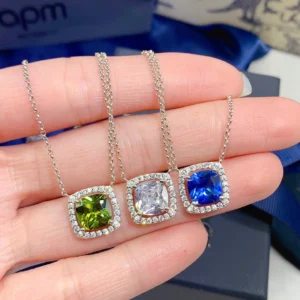 APM Monaco Cushion  Pendant Necklace