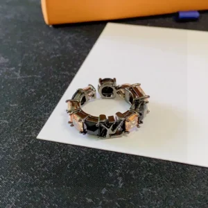 Black and Rose Gold Cubic Zirconia