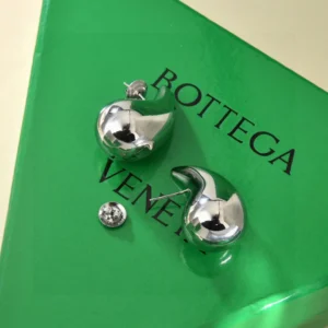 Bottega Veneta Heart Stud Earrings